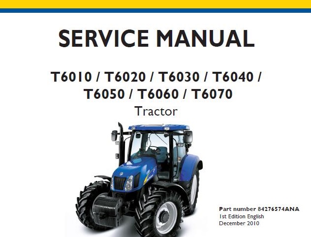NEW HOLLAND TRACTOR ALL MODELS-AGRICULTURE-SERVICE REPAIR MANUALS 