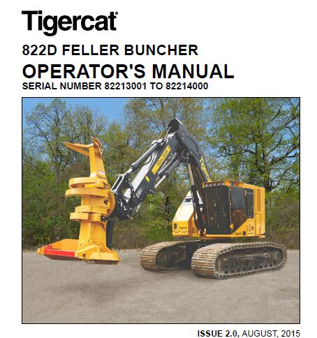 Tigercat D Feller Buncher Operators Manual Service Repair Manuals Pdf