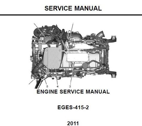2011 Navistar MaxxForce 11 And 13 Engine EGES-415-2 Service Repair