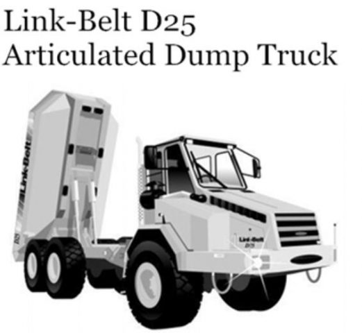 002 Link-Belt D25 Articulated Dump Truck Hydraulic & Electrical ...