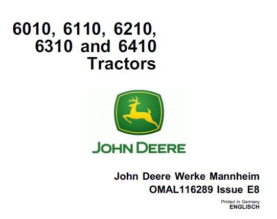 AL207997 Lift Cylinder Seal Kit 65mm – Fits John Deere 6010, 6210, 6310, 6410 Tractors